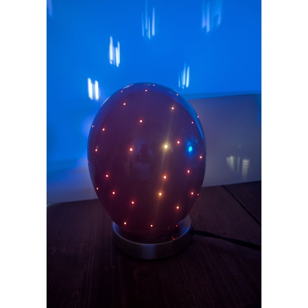 J Schatz Star Egg Nightlight Red Ceramic Lamp Jim Schatz Studio Modern Art Works